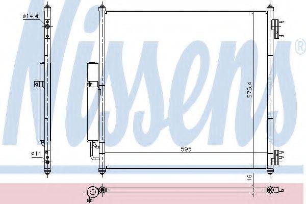 Конденсатор, кондиціонер NISSENS 940408