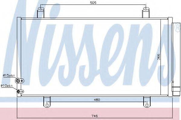 Конденсатор, кондиціонер NISSENS 940443