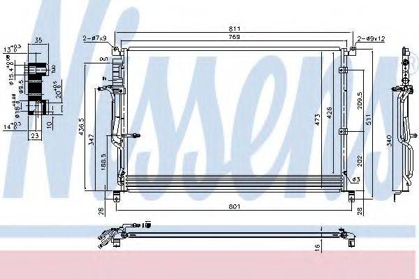 Конденсатор, кондиціонер NISSENS 940451