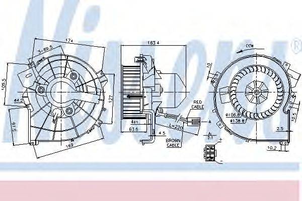 Вентилятор салону NISSENS 87080