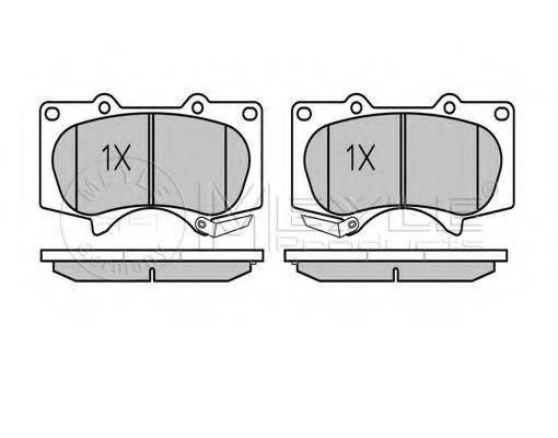 Комплект гальмівних колодок, дискове гальмо MEYLE 025 240 2417/PD