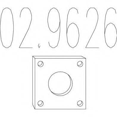 Прокладка, труба вихлопного газу MTS 02.9626