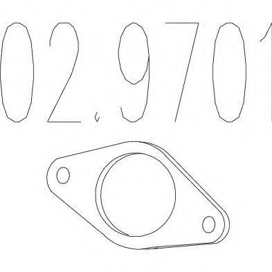 Прокладка, труба вихлопного газу MTS 02.9701