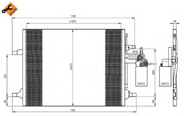 Конденсатор, кондиціонер NRF 35930