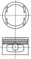 Поршень NURAL 87-116100-00