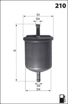 Паливний фільтр MECAFILTER ELE6039