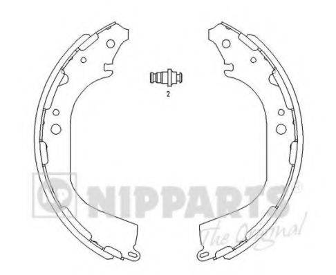 Комплект гальмівних колодок NIPPARTS J3501045