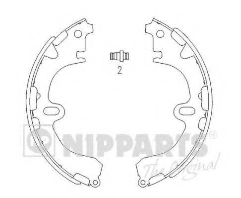 Комплект гальмівних колодок NIPPARTS J3502034