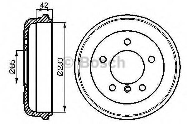 Гальмівний барабан BOSCH 0 986 477 101