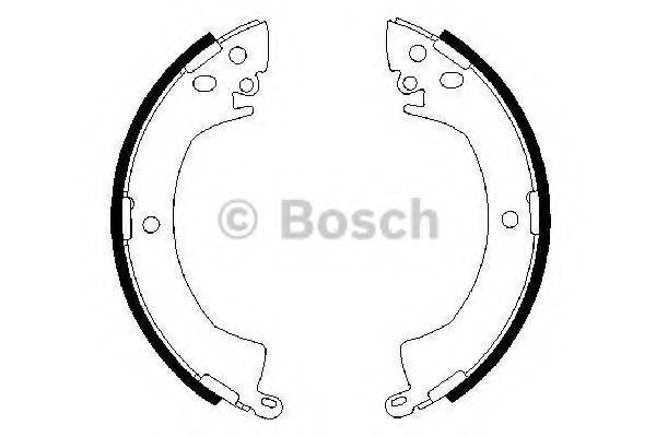 Комплект гальмівних колодок BOSCH 0 986 487 207