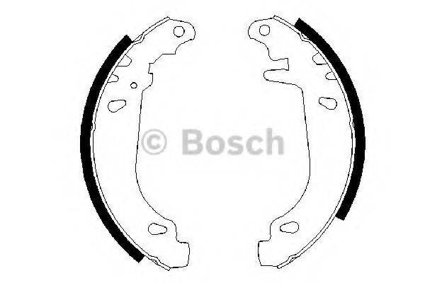 Комплект гальмівних колодок BOSCH 0 986 487 346