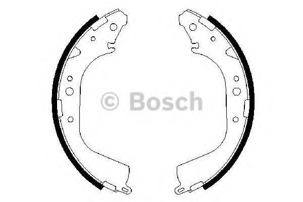 Комплект гальмівних колодок BOSCH 0 986 487 414