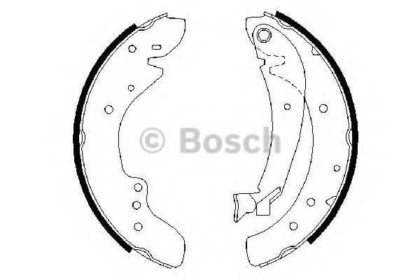 Комплект гальмівних колодок BOSCH 0 986 487 521