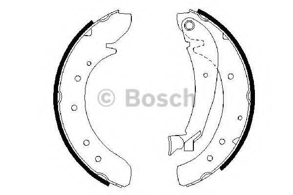 Комплект гальмівних колодок BOSCH 0 986 487 522