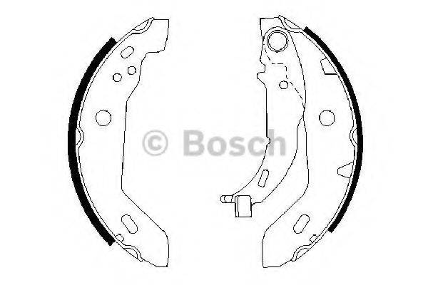 Комплект гальмівних колодок BOSCH 0 986 487 565