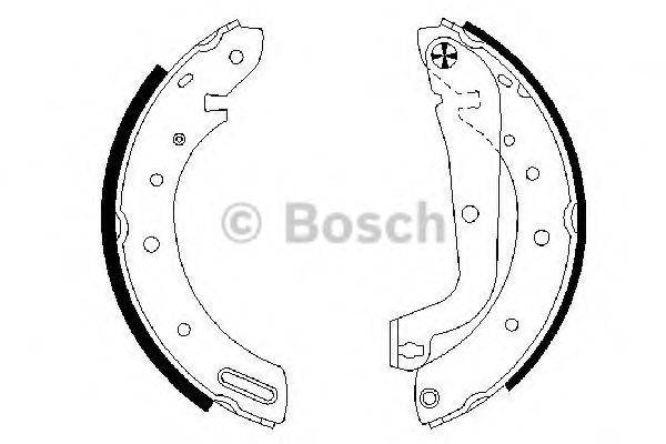 Комплект гальмівних колодок BOSCH 0 986 487 583