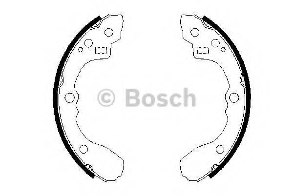 Комплект гальмівних колодок BOSCH 0 986 487 687