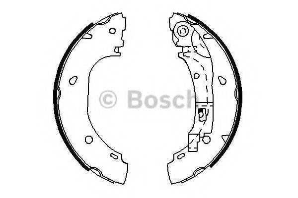 Комплект гальмівних колодок BOSCH 0 986 487 701