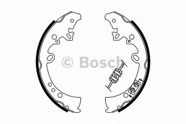 Комплект гальмівних колодок BOSCH 0 986 487 787