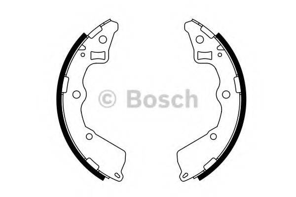 Комплект гальмівних колодок BOSCH 0 986 487 757