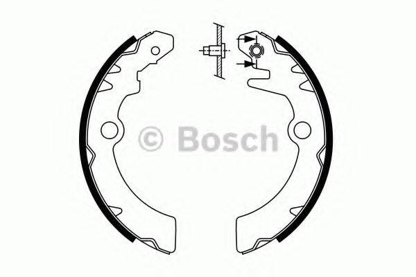 Комплект гальмівних колодок BOSCH 0 986 487 760