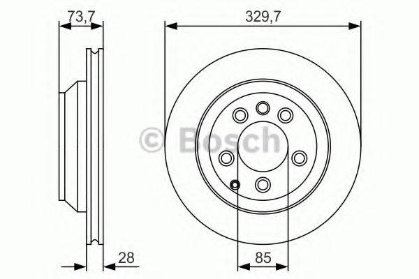 гальмівний диск BOSCH 0 986 479 S20