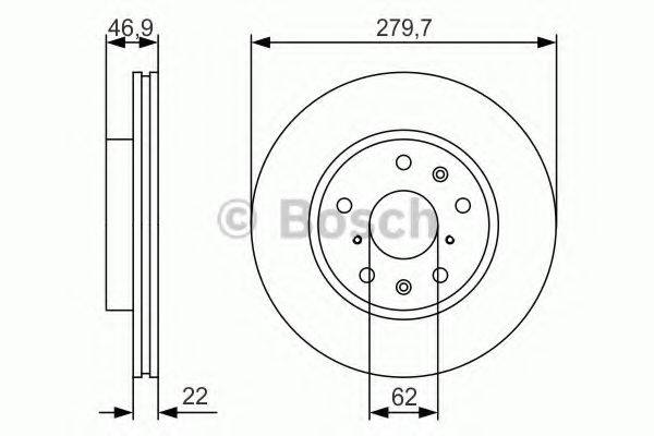 гальмівний диск BOSCH 0 986 479 S58