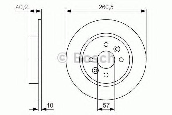 гальмівний диск BOSCH 0 986 479 S85