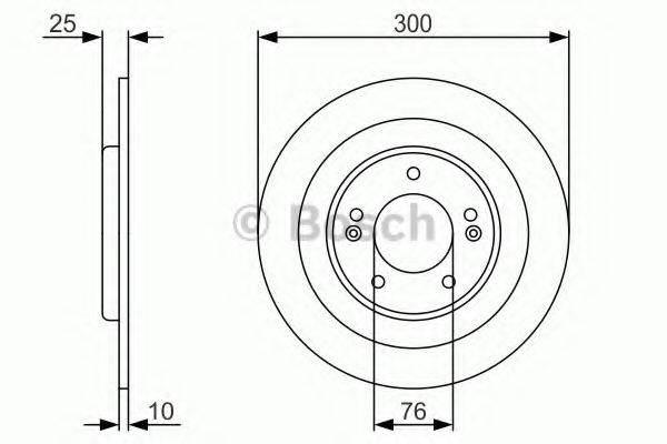 гальмівний диск BOSCH 0 986 479 A46