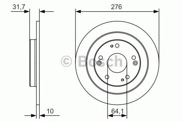 гальмівний диск BOSCH 0 986 479 A92