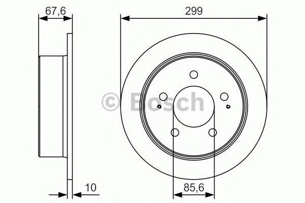 гальмівний диск BOSCH 0 986 479 U21