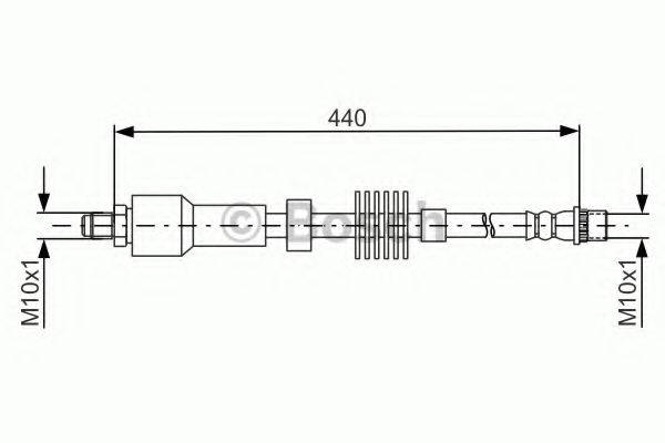 Гальмівний шланг BOSCH 1 987 481 688
