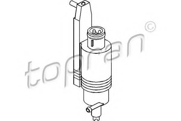 Водяний насос, система очищення вікон TOPRAN 107 282