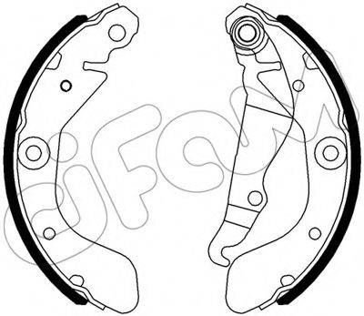 Комплект гальмівних колодок CIFAM 153-553