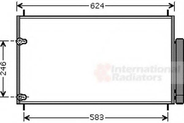 Конденсатор, кондиціонер VAN WEZEL 53005405