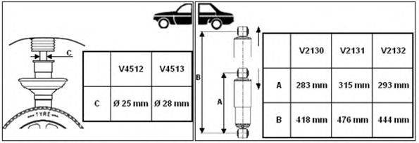 Амортизатор MONROE V4513