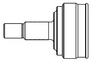 Шарнірний комплект, приводний вал GSP 810027