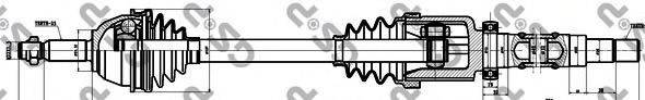 Приводний вал GSP 299042