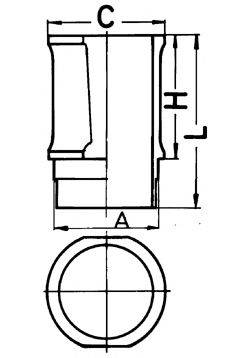 Гільза циліндра KOLBENSCHMIDT 89301110