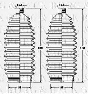 Пильовик, рульове управління BORG & BECK BSG3417