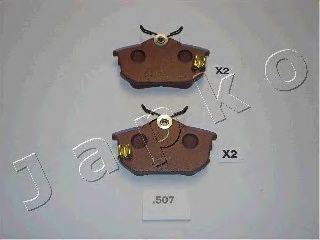 Комплект гальмівних колодок, дискове гальмо JAPKO 51507