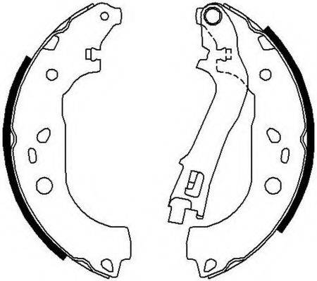 Комплект гальмівних колодок FERODO FSB676
