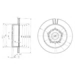 гальмівний диск DELPHI BG3230