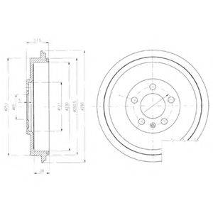 Гальмівний барабан DELPHI BF406
