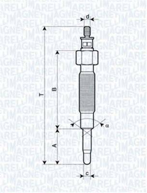 Свічка розжарювання MAGNETI MARELLI 062900019304