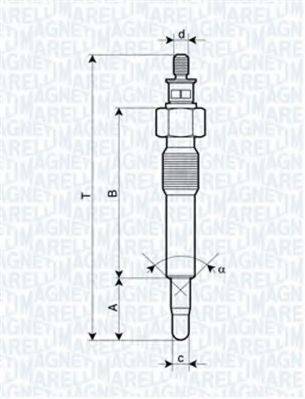 Свічка розжарювання MAGNETI MARELLI 062583202304