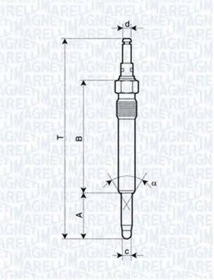 Свічка розжарювання MAGNETI MARELLI 062900003304